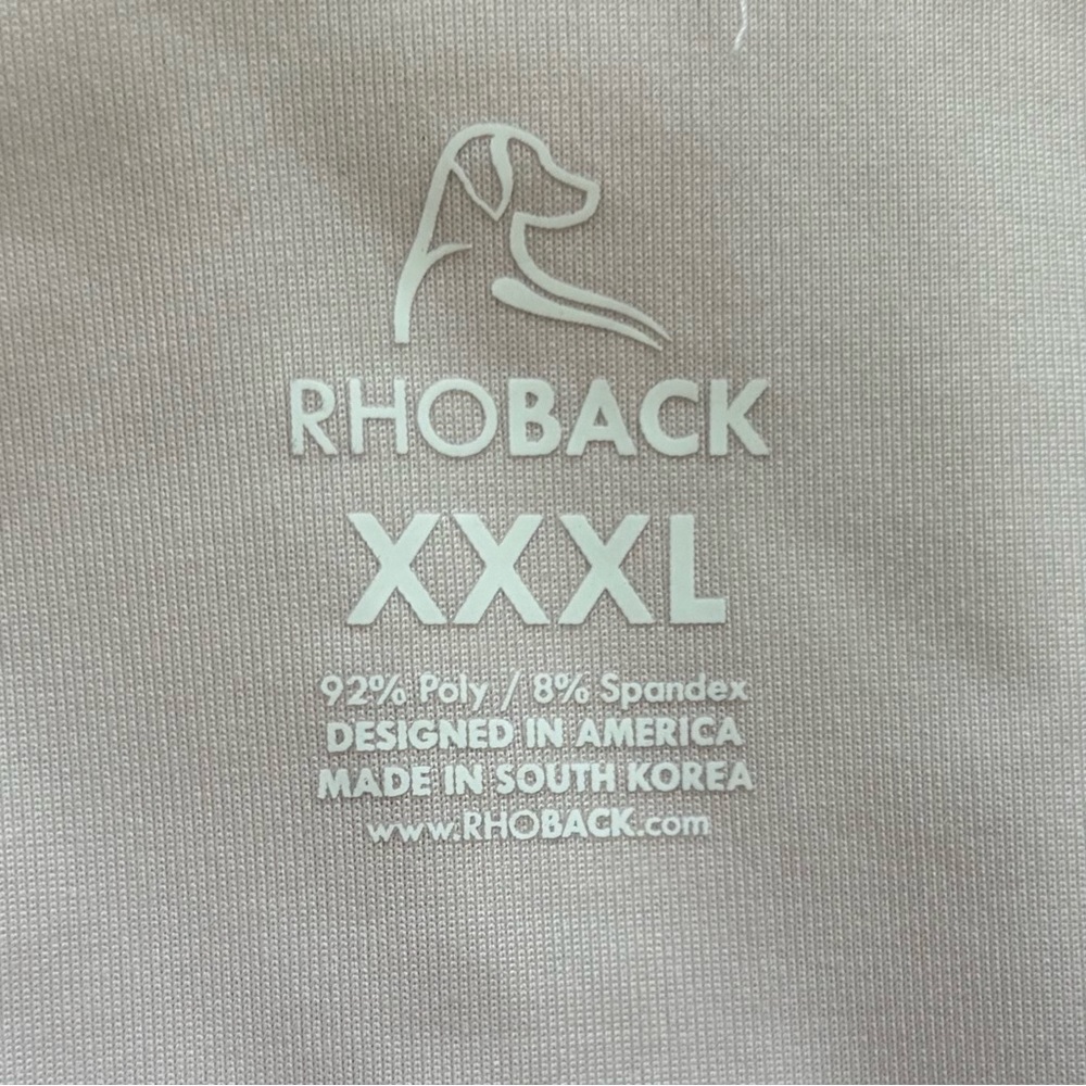 RHOBACK BARSTOOL GOLF LOGO Light Pink Polo Shirt XXXL - Picture 3 of 7